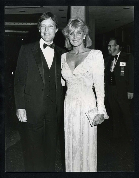 1984 Original Photo RICHARD CHAMBERLAIN & LINDA EVANS @ Golden Globe ...